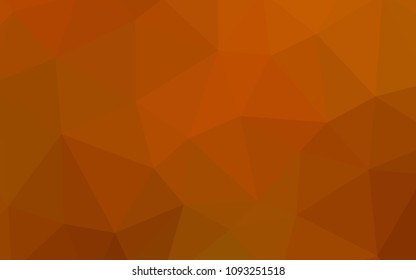 Light Orange vector abstract mosaic pattern. Polygonal abstract illustration with gradient. Brand new style for your business design.