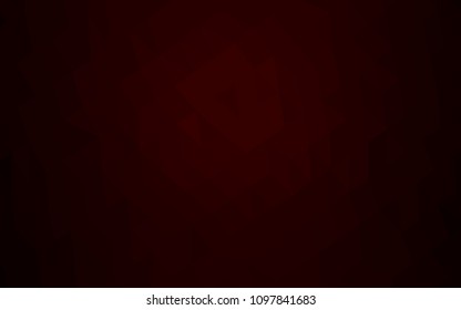 Light Orange vector abstract mosaic pattern. Shining illustration, which consist of triangles. The best triangular design for your business.