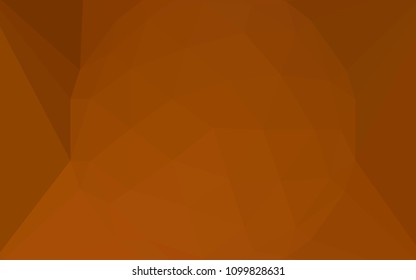 Light Orange vector abstract mosaic background with a diamond. Polygonal abstract illustration with gradient. Polygonal design for your web site.