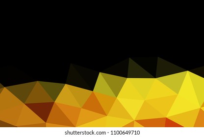 Light Orange vector abstract mosaic abstract mosaic. Creative illustration in halftone style with gradient. Brand new style for your business design.