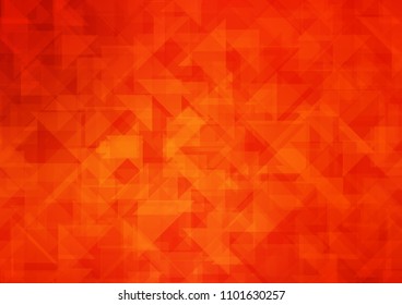 Light Orange vector abstract mosaic abstract mosaic. Creative illustration in halftone style with gradient. Brand new style for your business design.