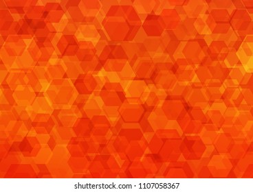 Light Orange vector abstract mosaic template. Shining colored illustration in a Brand new style. The completely new template can be used for your brand book.