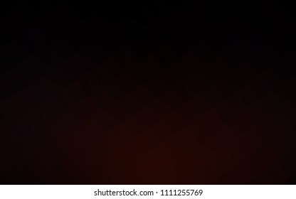 Light Orange vector abstract mosaic pattern. A vague abstract illustration with gradient. The best triangular design for your business.
