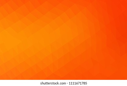Light Orange vector abstract mosaic pattern. A completely new color illustration in a vague style. The elegant pattern can be used as part of a brand book.
