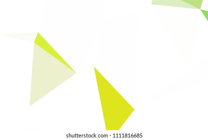 Light Orange vector abstract mosaic background. Colorful abstract illustration with triangles. Triangular pattern for your design.