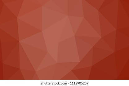 Light Orange vector abstract mosaic backdrop. Colorful abstract illustration with triangles. A new texture for your web site.