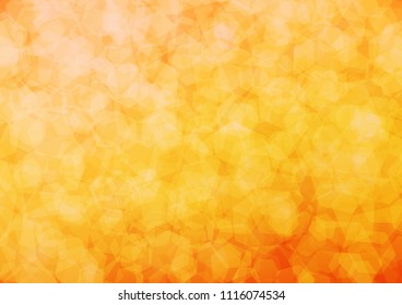 Light Orange vector abstract mosaic pattern. Modern geometrical abstract illustration with gradient. The textured pattern can be used for background.