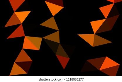Light Orange vector abstract mosaic abstract mosaic. Modern geometrical abstract illustration with gradient. A new texture for your design.