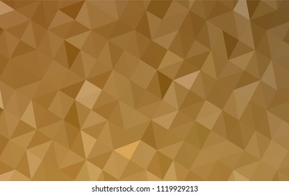 Light Orange vector abstract mosaic backdrop. A sample with polygonal shapes. A completely new design for your leaflet.