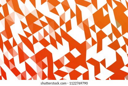 Light Orange vector abstract mosaic pattern. Creative geometric illustration in Origami style with gradient. A completely new template for your business design.