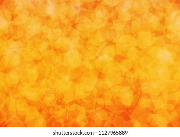 Light Orange vector abstract mosaic pattern. abstract illustration with gradient. hexagonal pattern for your business design.