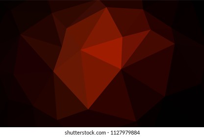 Light Orange vector abstract mosaic pattern. Elegant bright polygonal illustration with gradient. New template for your brand book.
