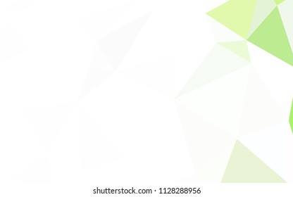 Light Orange vector abstract mosaic backdrop. A sample with polygonal shapes. A completely new design for your leaflet.