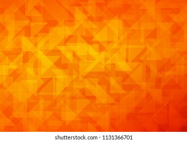 Light Orange vector abstract mosaic backdrop. Creative illustration in halftone style with gradient. A completely new template for your business design.