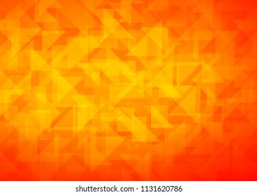 Light Orange vector abstract mosaic pattern. Colorful illustration in abstract style with gradient. Brand new design for your business.