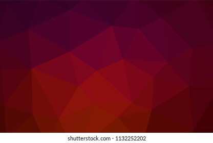 Light Orange vector abstract mosaic background. Colorful illustration in abstract style with triangles. Best triangular design for your business.