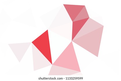 Light Orange vector abstract mosaic backdrop. A sample with polygonal shapes. Brand new style for your business design.