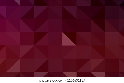 Light Orange vector abstract mosaic backdrop. Geometric illustration in Origami style with gradient.  A completely new design for your leaflet.