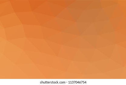 Light Orange vector abstract mosaic background. Colorful illustration in abstract style with gradient. The template can be used as a background for cell phones.