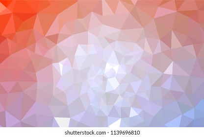 Light Orange vector abstract mosaic backdrop. Colorful illustration in abstract style with triangles. Brand new design for your business.
