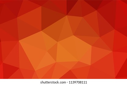 Light Orange vector abstract mosaic pattern. Creative geometric illustration in Origami style with gradient. Brand new design for your business.