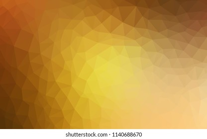 Light Orange vector abstract mosaic backdrop. Colorful abstract illustration with triangles. Brand new style for your business design.