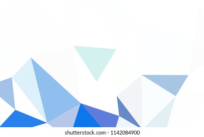 Light Orange vector abstract mosaic backdrop. A sample with polygonal shapes. Completely new template for your banner.