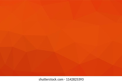 Light Orange vector abstract mosaic pattern. Modern geometrical abstract illustration with gradient. The textured pattern can be used for background.