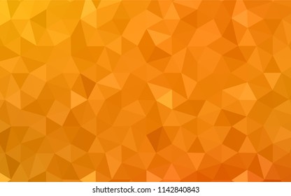Light Orange vector abstract mosaic backdrop. Colorful illustration in polygonal style with gradient. New template for your brand book.