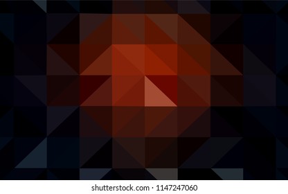Light Orange vector abstract mosaic backdrop. Colorful illustration in abstract style with triangles. Textured pattern for your backgrounds.