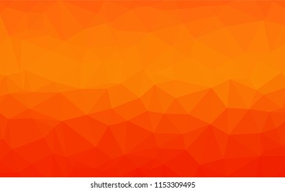 Light Orange vector abstract mosaic backdrop. Colorful abstract illustration with gradient. The completely new template can be used for your brand book.