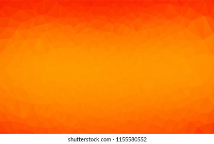 Light Orange vector abstract mosaic backdrop. Creative illustration in halftone style with gradient. Brand new design for your business.
