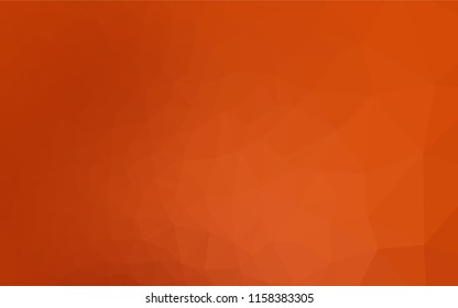 Light Orange vector abstract mosaic backdrop. Colorful abstract illustration with gradient. The best triangular design for your business.
