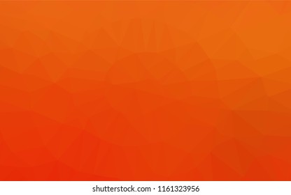 Light Orange vector abstract mosaic pattern. Creative geometric illustration in Origami style with gradient. A new texture for your design.