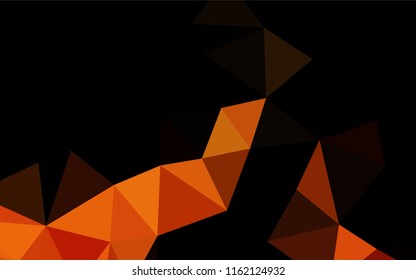Light Orange vector abstract mosaic backdrop. Creative illustration in halftone style with gradient. The textured pattern can be used for background.
