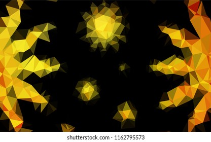 Light Orange vector abstract mosaic pattern. Glitter abstract illustration with an elegant design. The elegant pattern can be used as part of a brand book.