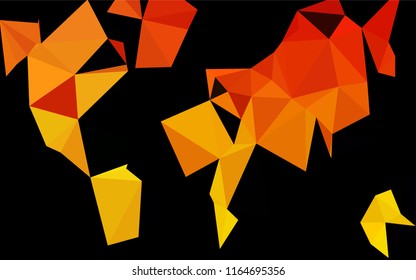 Light Orange vector abstract mosaic pattern. A completely new color illustration in a vague style. The textured pattern can be used for background.
