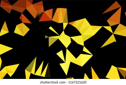 Light Orange vector abstract mosaic backdrop. Shining colored illustration in a Brand new style. The polygonal design can be used for your web site.