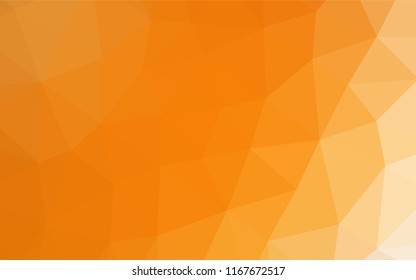 Light Orange vector abstract mosaic background. Modern geometrical abstract illustration with gradient. Brand new style for your business design.