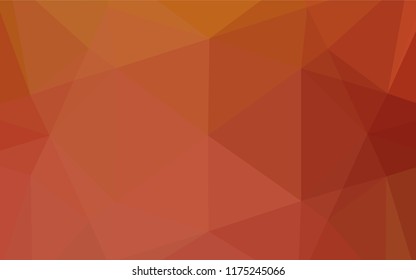 Light Orange vector abstract mosaic background. Shining colored illustration in a Brand new style. The template can be used as a background for cell phones.