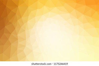 Light Orange vector abstract mosaic pattern. A completely new color illustration in a polygonal style. Pattern for a brand book's backdrop.