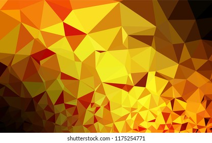 Light Orange vector abstract mosaic backdrop. Modern geometrical abstract illustration with gradient. The elegant pattern can be used as part of a brand book.