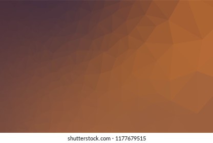Light Orange vector abstract mosaic pattern. Colorful illustration in abstract style with gradient. Brand new design for your business.