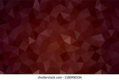 Light Orange vector abstract mosaic background. Glitter abstract illustration with an elegant triangles. A completely new design for your leaflet.
