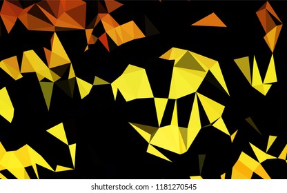Light Orange vector abstract mosaic pattern. Creative geometric illustration in Origami style with gradient. The textured pattern can be used for background.