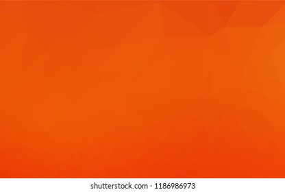 Light Orange vector abstract mosaic pattern. A sample with polygonal shapes. The polygonal design can be used for your web site.