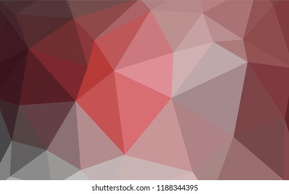 Light Orange vector abstract mosaic pattern. Colorful illustration in abstract style with triangles. Brand new design for your business.