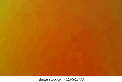 Light Orange vector abstract mosaic background. Creative geometric illustration in Origami style with gradient. Brand new design for your business.