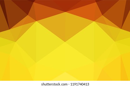 Light Orange vector abstract mosaic pattern. Creative illustration in halftone style with gradient. The completely new template can be used for your brand book.