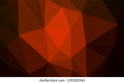 Light Orange vector abstract mosaic backdrop. Modern abstract illustration with triangles. Pattern for a brand book's backdrop.